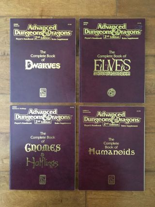 Advanced Dungeons & Dragons Player ' s Handbook Rules Supplement Full Set AD&D TSR 8