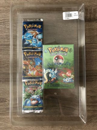 Pokemon Base Set Booster 3 Packs Deck 1999 Factory Overgrowth Not 1st