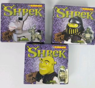 Shrek Kubrick Donkey Gingerbread Man Fiona Farquad Mini Figure Set Of 8