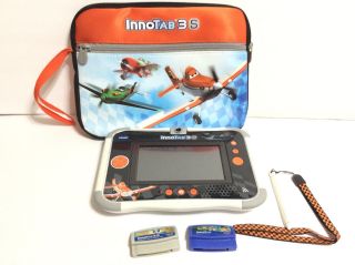 Disney Planes Vtech Innotab 3s Learning Tablet With Wi - Fi,  (2) Game Cartridges
