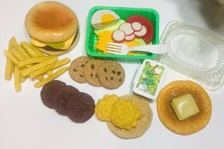 Vintage Fisher Price Mtc Mc Donalds Play Food Salad Burger Eggs Cookies 40pc