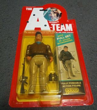 Vintage The A - Team " Howling Mad " Murdock Action Figure 1983 Gallon Look Moc Nip