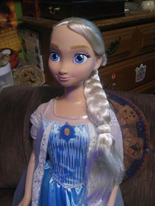 Disney Frozen Princess My Size Elsa BIG Large Doll 38 inches Excellet 2