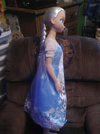 Disney Frozen Princess My Size Elsa BIG Large Doll 38 inches Excellet 6