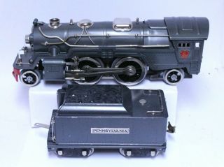 Prewar Lionel Standard Gauge No.  385e Steam Engine & Coal Tender Restored