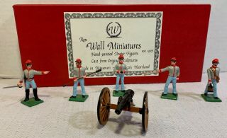 Ron Wall Miniatures - American Civil War Confederate Artillery Crew Set 44