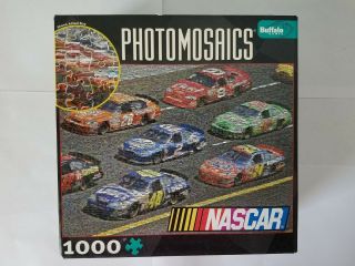 Buffalo Games Photomosaics Nascar 1000 Piece Puzzle Complete