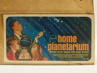 Vtg Nova Home Planetarium Kit Toy W/ Box - 60 Constellations Projector