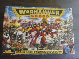 (warhammer 40k) 1993 2nd Edition Boxed Set Half Punched And 95 Complete