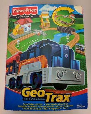 Geotrax Cross Valley Junction Rail & Road System Complete Train Set 2004 C1857