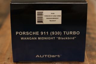 Autoart Porsche 911 930 Turbo Wangan Midnight Blackbird 1:18 1/18 78156
