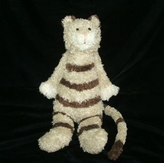 Jellycat Brown Tan Stripe Kitty Cat Bunglie Plush Stuffed Animal 18 " Large