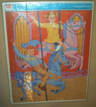 Family Affair - 1971 Frame - Tray Puzzle By Whitman,  Complete (buffy And Jody)