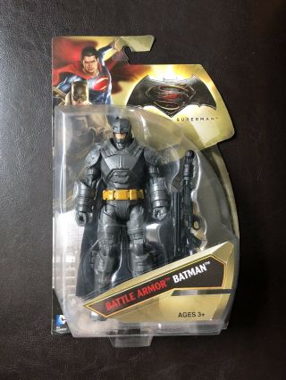 2015 Mattel Batman V Superman Dawn Of Justice Battle Armor Batman 6 " Figure