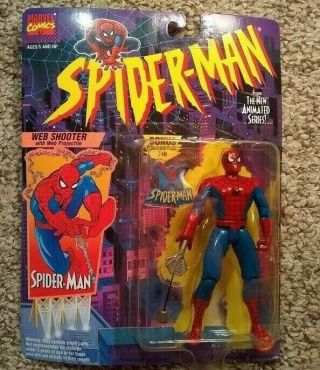 1994 Toy Biz Marvel Spiderman Animated Web Shooter Figure