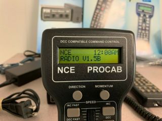 WOW NCE 5 Amp Wireless DCC system with radio throttle and ProCab C8 8