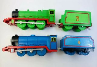 Henry & Gordon Thomas&friends Motorized Trackmaster Railway Trains Mattel Tomy