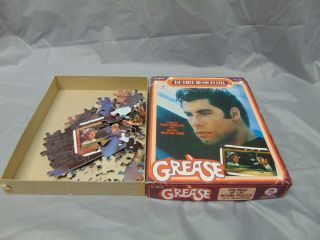 1978 Hg Toys Grease The Movie Jigsaw Puzzle John Travolta Newton John 498 - 01