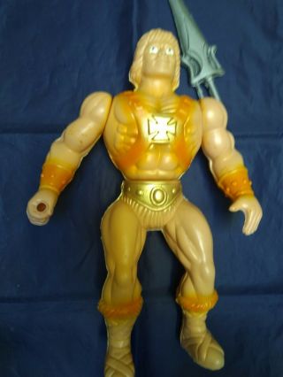 He - Man Motu Los Amos Jumbo Mexican Bootleg Figure Blown Plastic With Sword Rare