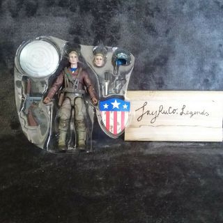 Marvel Legends Captain America Wwii With All Weapons/extra Head/helmet