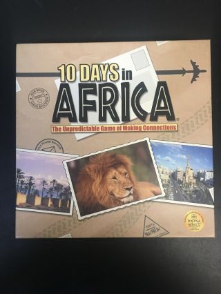 10 Days In Africa Board Game 2003 In Complete