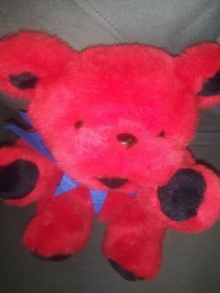 Grateful Dead Red Plush Beanie Bear Stephen Smith Stuffed Animals Inc 4