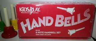 Kids Play Hand Bells Eight Piece Set Rb108 Handbell W/ Box Note Bells Kidsplay