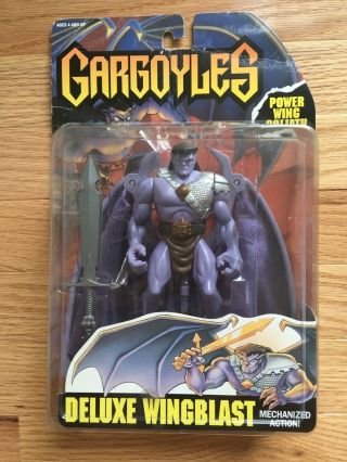Vintage Kenner Gargoyles 1995 Deluxe Power Wing Blast Goliath) Figure—