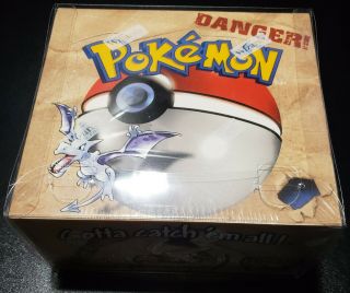 Pokemon Fossil Booster Box Unlimited Factory Enclosed W/ Custom Case