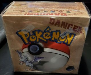 Pokemon Fossil Booster Box Unlimited Factory Enclosed W/ Custom Case 2