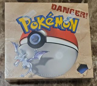 Pokemon Fossil Booster Box Unlimited Factory Enclosed W/ Custom Case 9