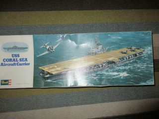 Revell 1/540th Scale Uss Coral Sea A/carrier Kit H - 440 (1974)