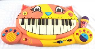 B.  Meowsic Orange Cat Keyboard Piano Children 