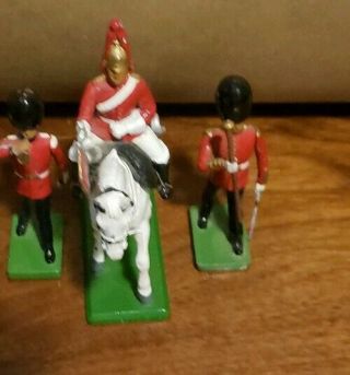 RARE 6 PC W Britain Metal Toy Soldiers Military Band 1990 PLUS HORSES 1989 4