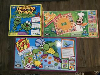 3 Speech Therapy Games By Duper - Turtle Talk,  Hoppity Frog,  Go For Dough