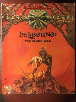 Hellbound: The Blood War Planescape Ad&d Boxed Set Dungeons And Dragons