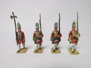 Stadden Factory Painted Small Scale British Grenadiers Lead Toy Soldiers 30mm