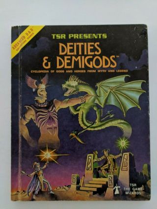 Tsr Deities & Demigods Dungeons & Dragons 1980 1st Printing 1st Ed,  144 Pages