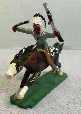 Ron Wall Miniatures - Civil War Sioux Warrior Chief On Horseback