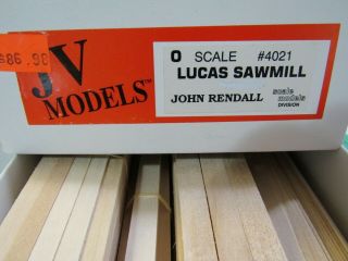 O - SCALE JV MODELS 4021 LUCAS SAWMILL & SIERRA WEST SAWMILL MACHINERY SET w/BOOK 2