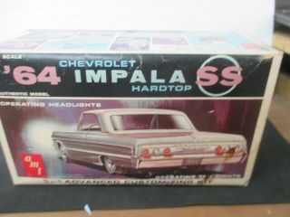 1964 AMT IMPALA CHEVY SS HARDTOP VINTAGE 3 IN 1 MODEL KIT 1/25TH 6