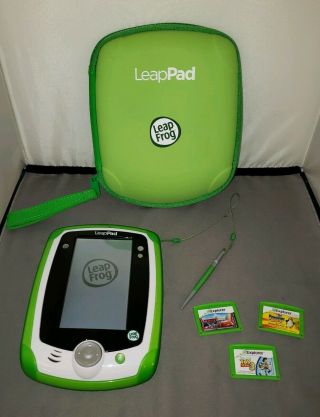 Leapfrog Leappad Learning System Tablet Console,  3 Games & Case