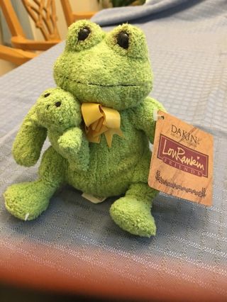 Lou Rankin Friends Dakin Frog Plush Stuffed Animal 6” With Baby