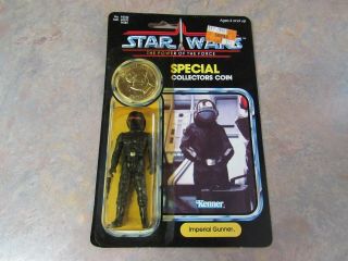 1984 Kenner Star Wars Power Of The Force Imperial Gunner Action Figure Moc