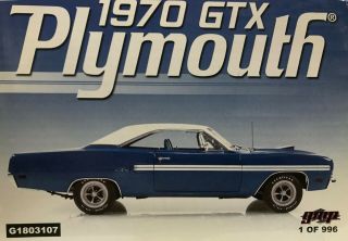 1970 Gtx Plymouth.  Gmp.  1:18.  Diecast Car