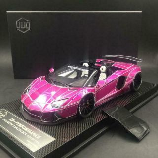 1:18 Juc Lamborghini Aventador Roadster Lb Performance Tron Flash Pink 15pcs