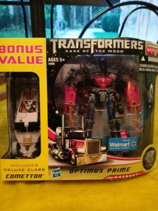 Transformers Dark Side Of The Moon Optimus Prime W/ Comettor Walmart Excl.  Nip