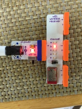 12 littleBits Electronics Wireless Receiver Dimmer p1 power direction wheel Etc 2