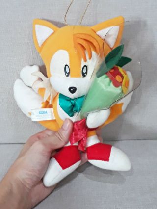 Tails Flower Bouquet Sonic The Hedgehog Sega 1994 9 " Plush Doll Toy Japan