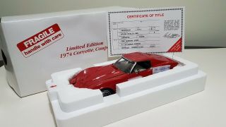 Danbury 1974 Corvette Coupe,  Limited Edition 1 Of 5000